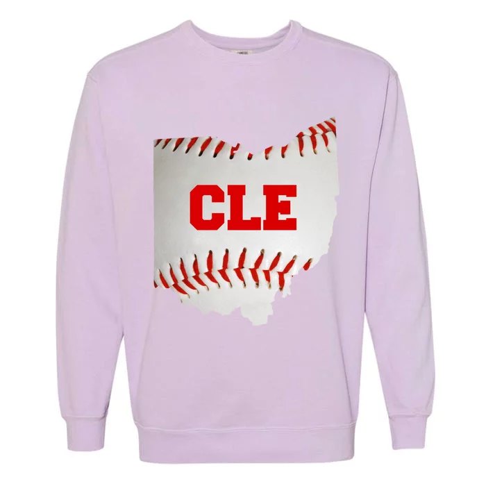 Cleveland, Ohio Baseball CLE Logo Garment-Dyed Sweatshirt