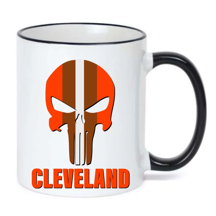 Cleveland Skull Football Black Color Changing Mug