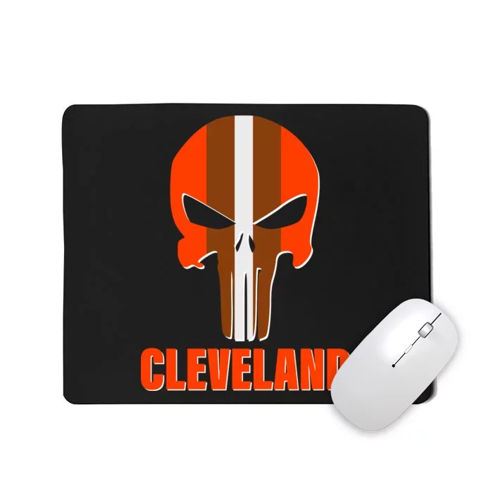 Cleveland Skull Football Mousepad