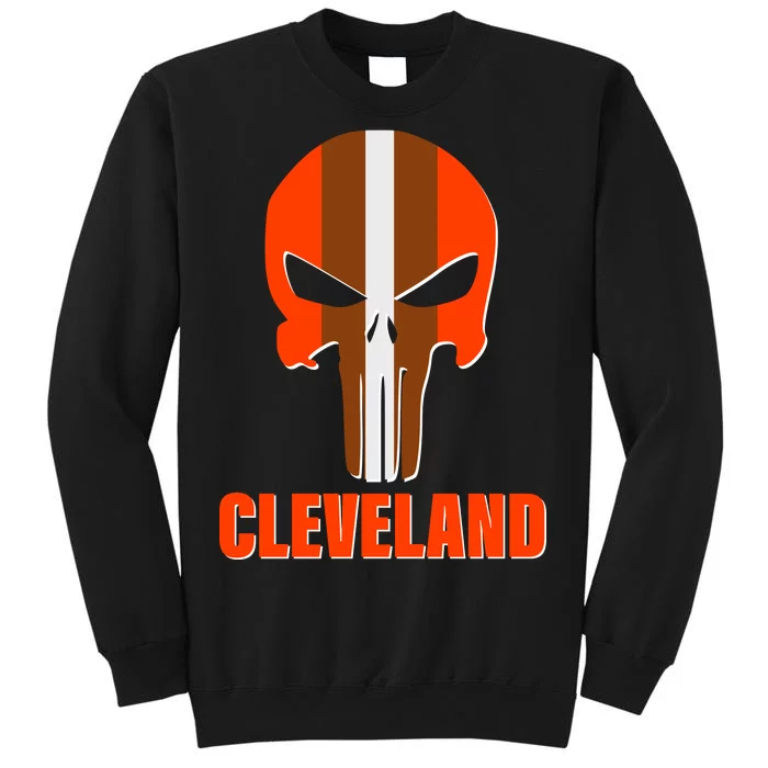 Cleveland Skull Football Tall Sweatshirt