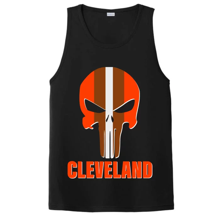 Cleveland Skull Football Performance Tank