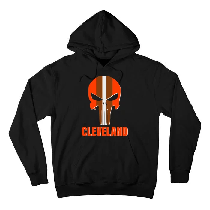 Cleveland Skull Football Tall Hoodie