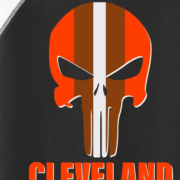 Cleveland Skull Football Toddler Fine Jersey T-Shirt