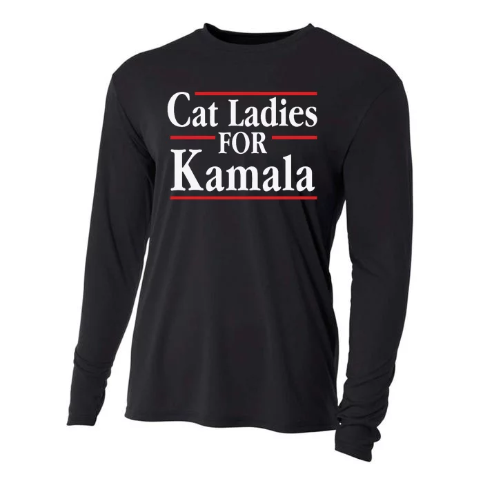 Cat Ladies For Kamala Childless Cat Lady Cooling Performance Long Sleeve Crew