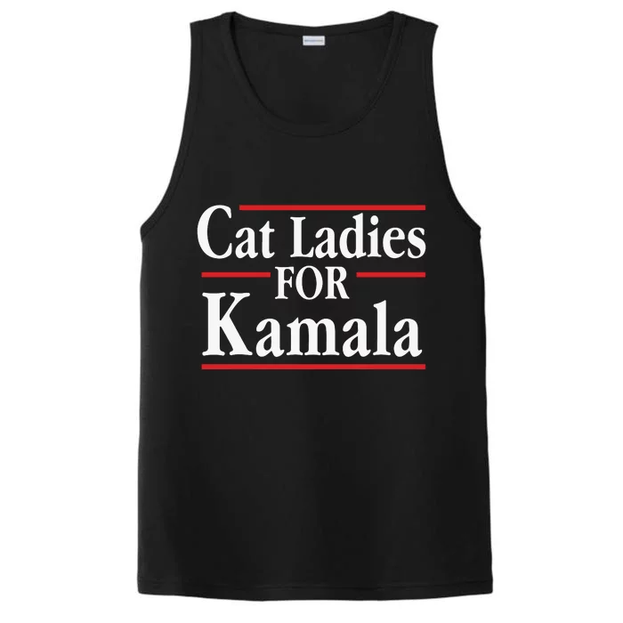 Cat Ladies For Kamala Childless Cat Lady Performance Tank