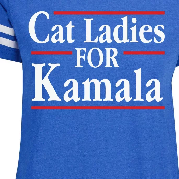 Cat Ladies For Kamala Childless Cat Lady Enza Ladies Jersey Football T-Shirt