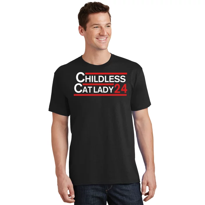 Cat Ladies For Kamala Childless Cat Lady T-Shirt