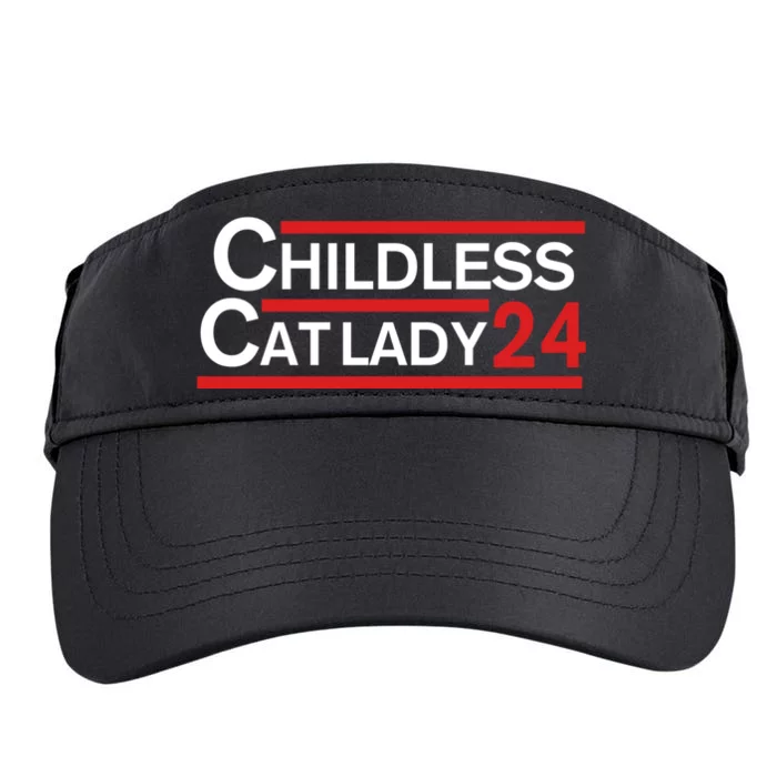 Cat Ladies For Kamala Childless Cat Lady Adult Drive Performance Visor