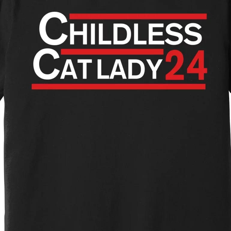 Cat Ladies For Kamala Childless Cat Lady Premium T-Shirt