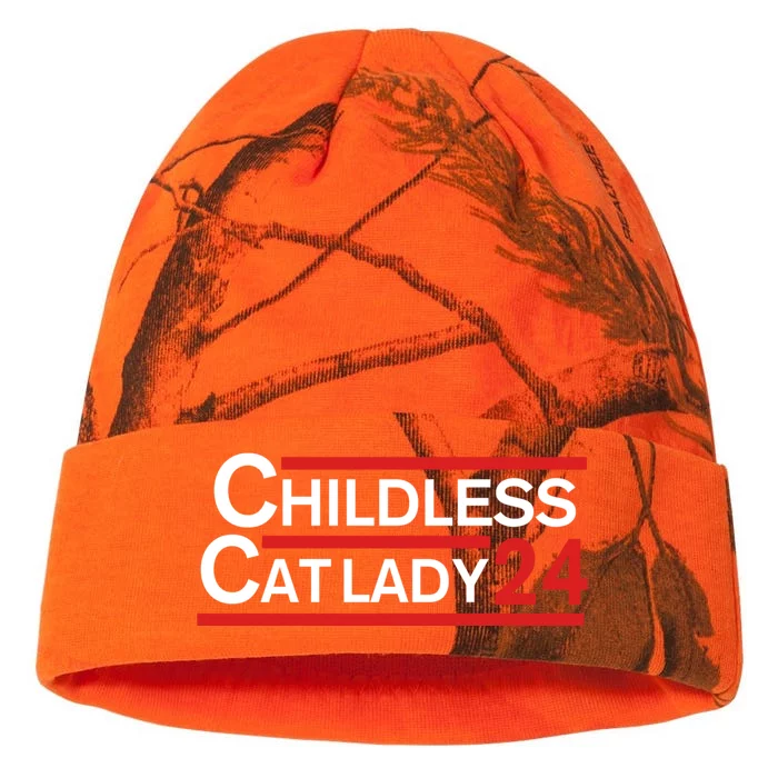 Cat Ladies For Kamala Childless Cat Lady Kati - 12in Camo Beanie