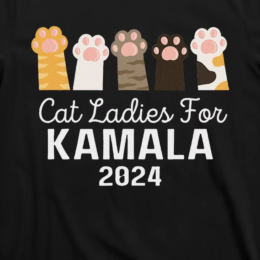 Cat Ladies For Kamala Childless Cat Ladies Funny T-Shirt