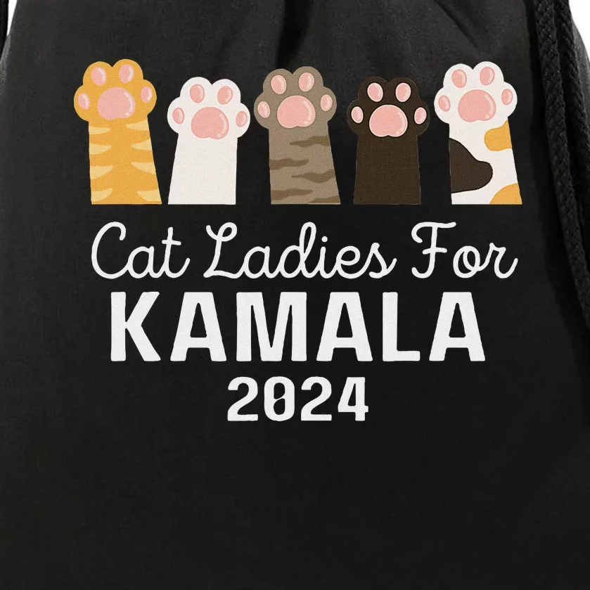 Cat Ladies For Kamala Childless Cat Ladies Funny Drawstring Bag