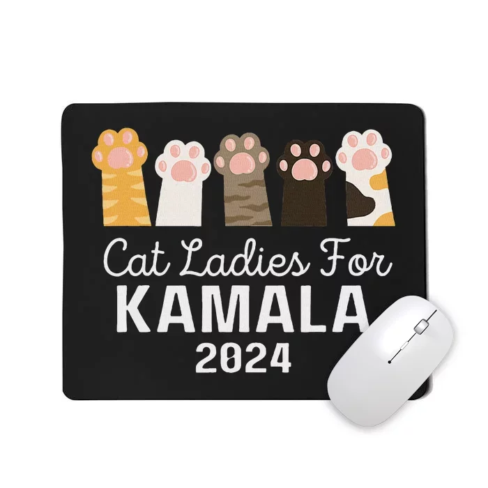 Cat Ladies For Kamala Childless Cat Ladies Funny Mousepad