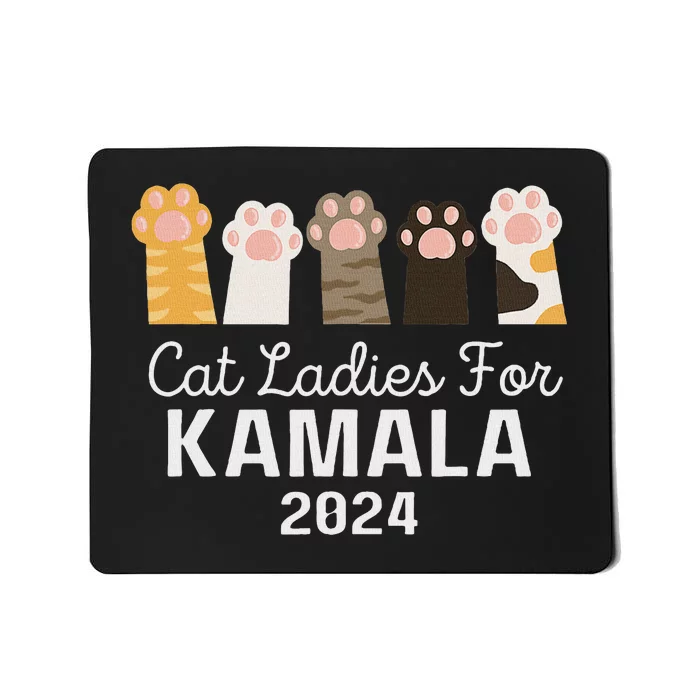 Cat Ladies For Kamala Childless Cat Ladies Funny Mousepad