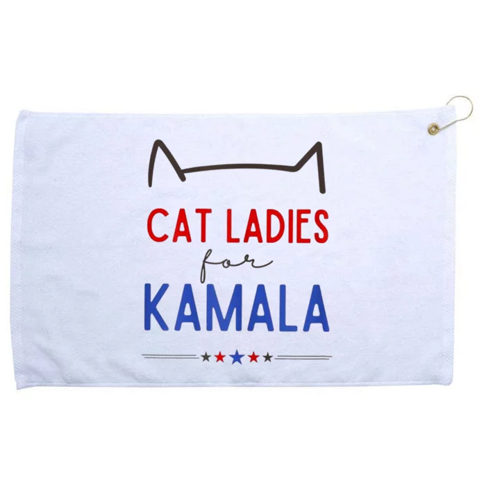 Cat Ladies For Kamala Grommeted Golf Towel