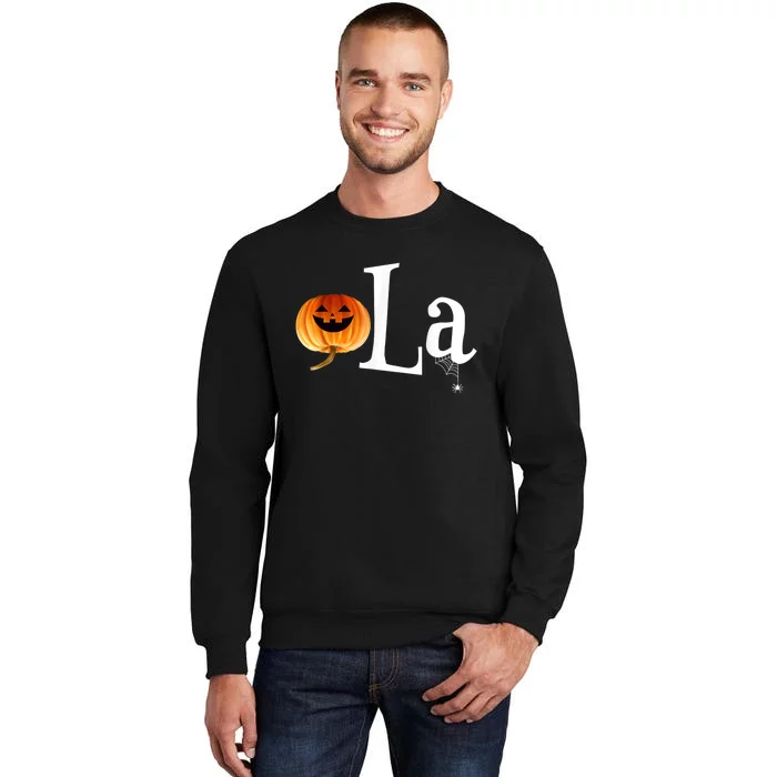 Comma La Funny Kamala Harris Halloween Pumpkin Sweatshirt