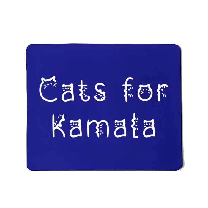 Cat Ladies For Kamala Cat Typography Alphabet Cute Simple Funny Gift Mousepad