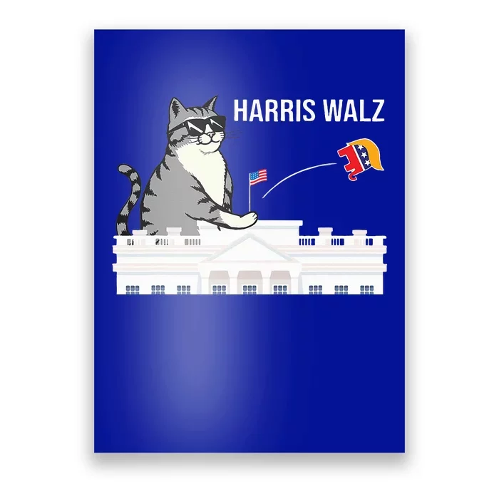 Cat Ladies For Kamala Harris Poster