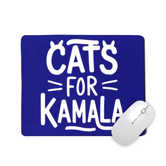 Cat Ladies For Kamala Cat Typography Alphabet Cute Simple Meaningful Gift Mousepad