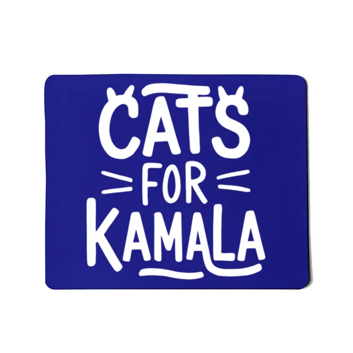 Cat Ladies For Kamala Cat Typography Alphabet Cute Simple Meaningful Gift Mousepad