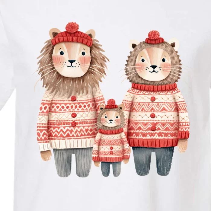 Christmas Lion Family Matching Outfit Garment-Dyed Heavyweight T-Shirt