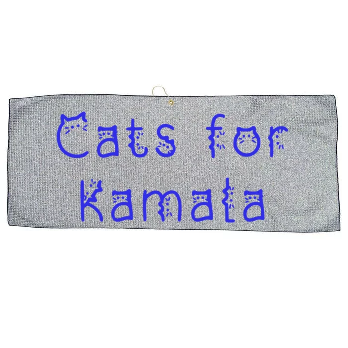 Cat Ladies For Kamala Cat Typography Alphabet Cute Simple Gift Large Microfiber Waffle Golf Towel