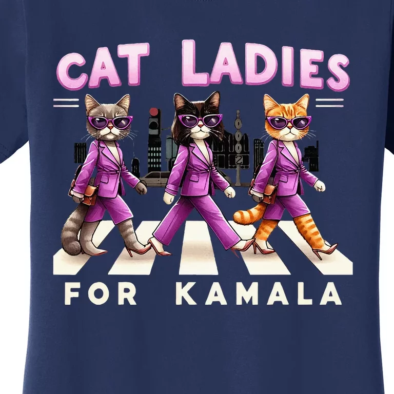 Cat Ladies For Kamala Women's T-Shirt