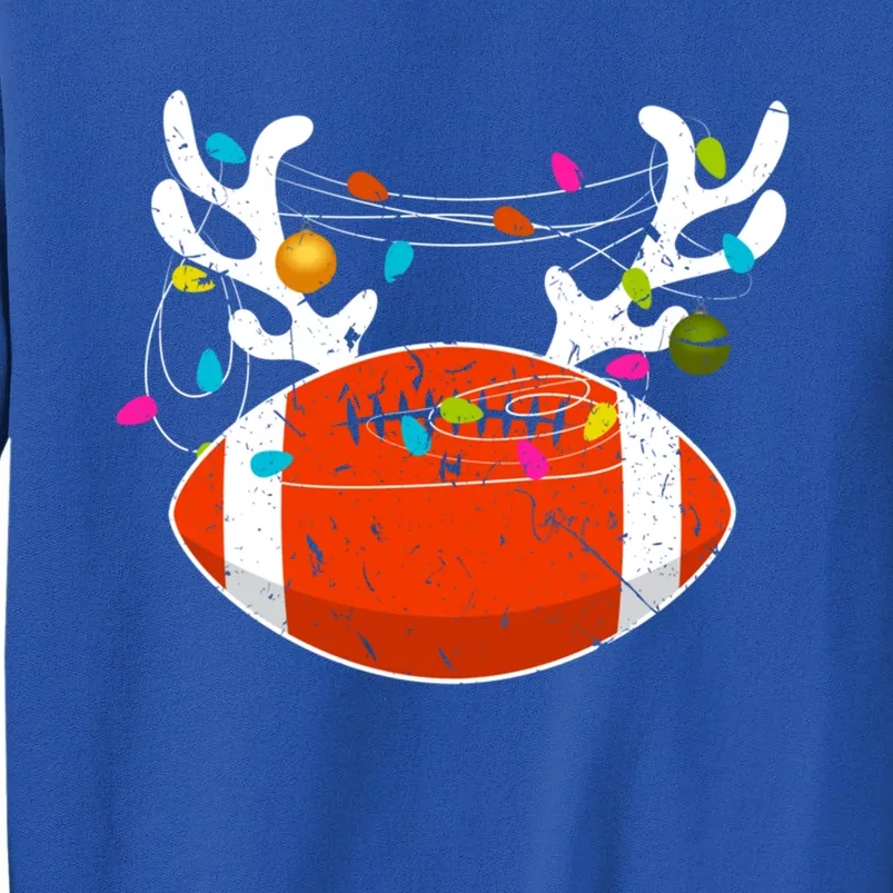 Christmas Lights Football Ball Funny Xmas Cool Gift Tall Sweatshirt