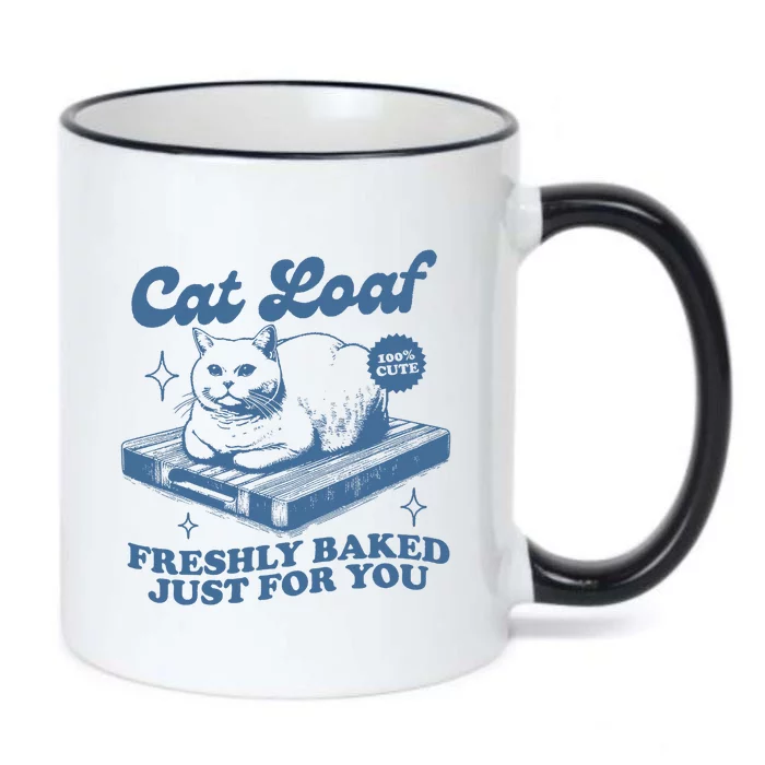 Cat Loaf Freshly Baked Just For You Black Color Changing Mug