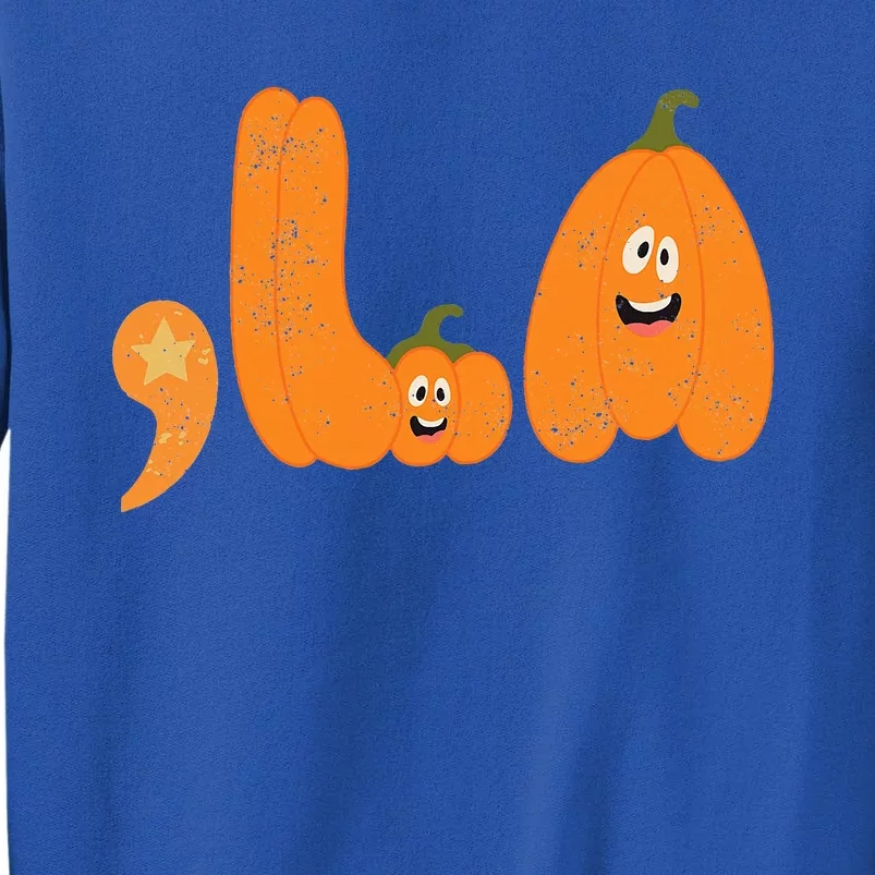 Comma La Funny Kamala Pumpkins Halloween Tall Sweatshirt