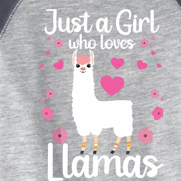 Cute Llama For Girl Farming Llama Lovers Alpaca Farm Toddler Fine Jersey T-Shirt