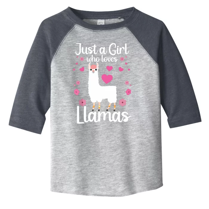 Cute Llama For Girl Farming Llama Lovers Alpaca Farm Toddler Fine Jersey T-Shirt