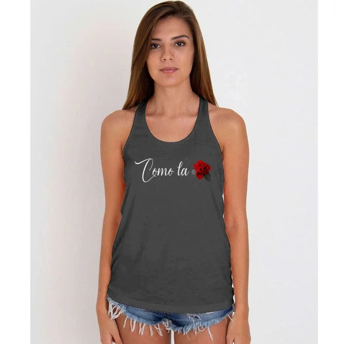 Como La Flor Women's Knotted Racerback Tank