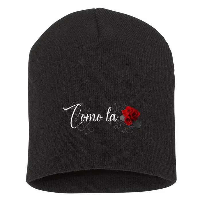 Como La Flor Short Acrylic Beanie