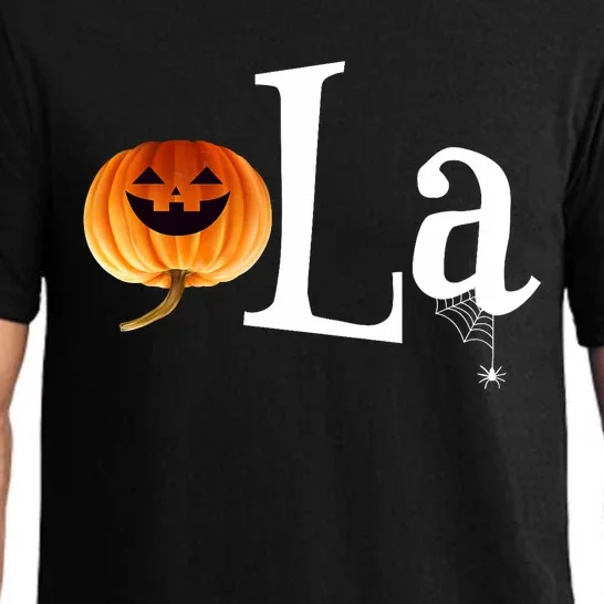 Comma La Funny Kamala Harris Halloween Pumpkin Pajama Set