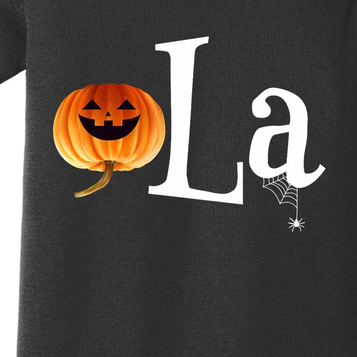 Comma La Funny Kamala Harris Halloween Pumpkin Baby Bodysuit