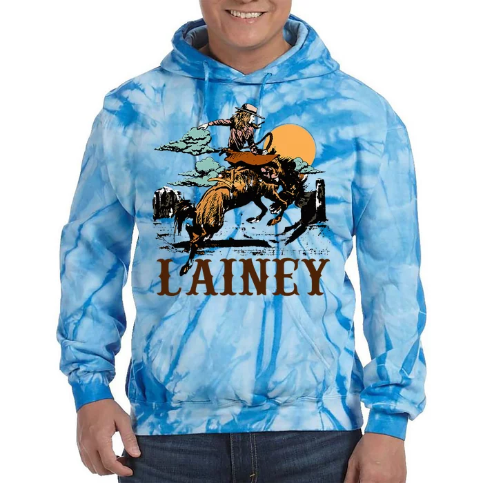 Cowgirl Lainey First Name Personalized Howdy Girl Tie Dye Hoodie