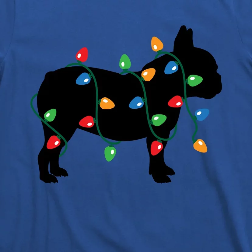 Christmas Lights French Bulldog Dog Lover Gift T-Shirt