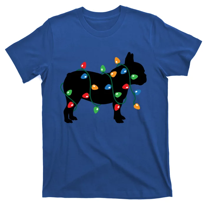 Christmas Lights French Bulldog Dog Lover Gift T-Shirt