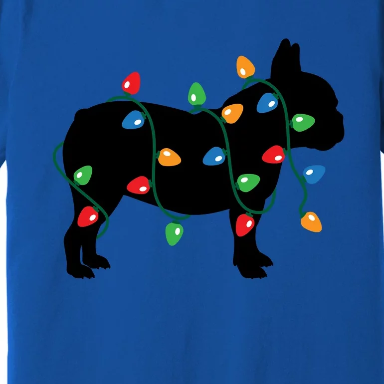 Christmas Lights French Bulldog Dog Lover Gift Premium T-Shirt