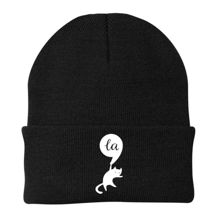 Cat Lady For Kamala 2024 Election Knit Cap Winter Beanie