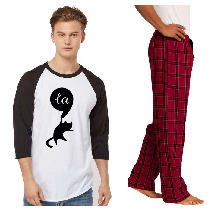 Cat Lady For Kamala 2024 Election Raglan Sleeve Pajama Set