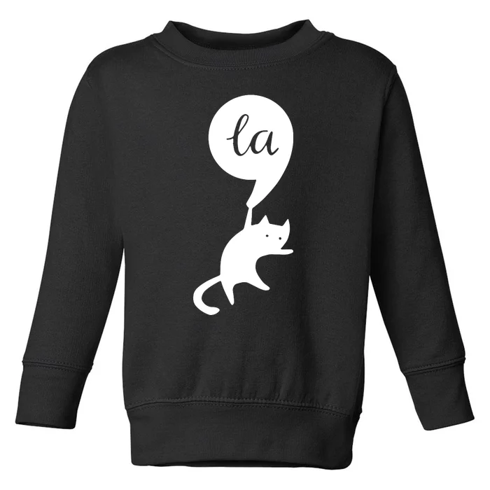 Cat Lady For Kamala 2024 Election Toddler Sweatshirt