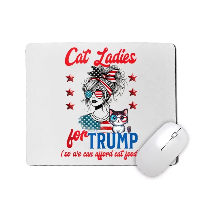 Cat Lady For Trump Funny Political Mousepad