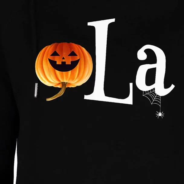 Comma La Funny Kamala Harris Halloween Pumpkin Womens Funnel Neck Pullover Hood