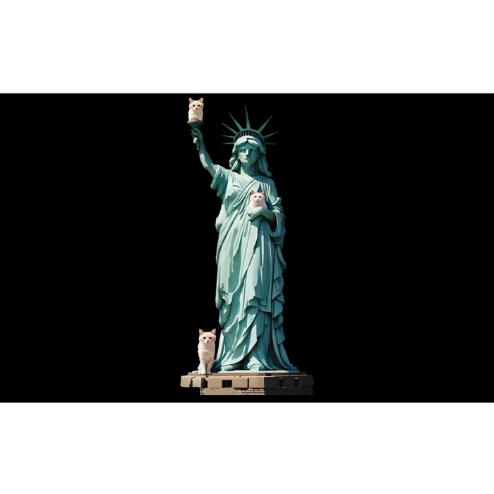 Cat Ladies For Kamala Statue Of Liberty With Cats Bumper Sticker