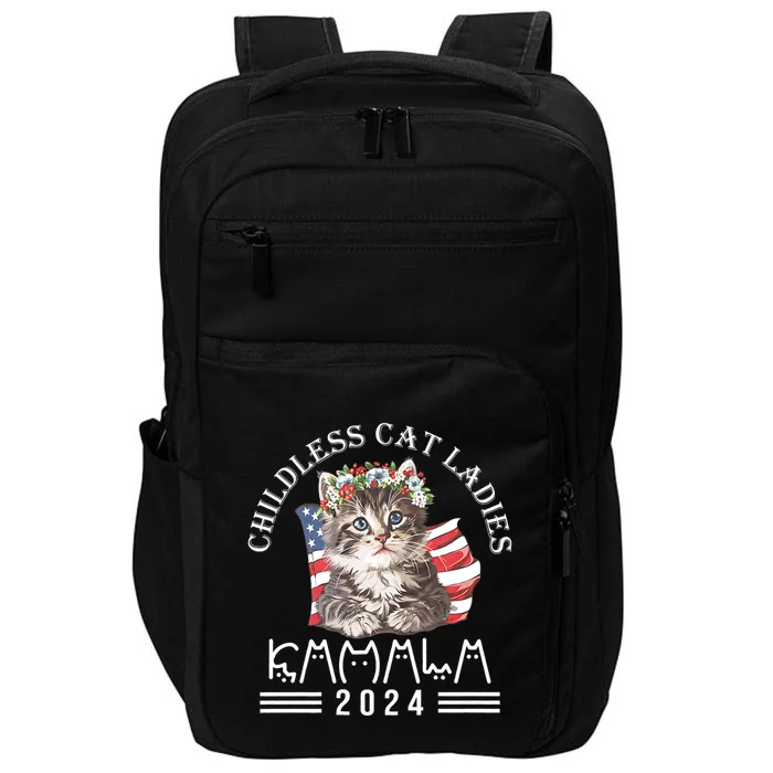 Cat Lady Fun Childless Cat Ladies 2024 Impact Tech Backpack