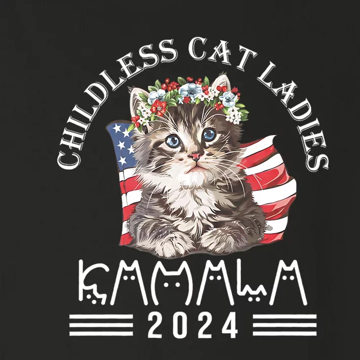 Cat Lady Fun Childless Cat Ladies 2024 Toddler Long Sleeve Shirt