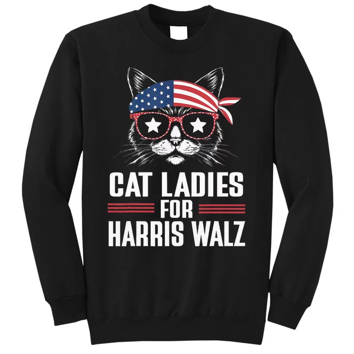 Cat Ladies For Harris Waltz Cat 2024 Sweatshirt