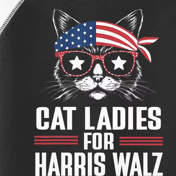 Cat Ladies For Harris Waltz Cat 2024 Toddler Fine Jersey T-Shirt